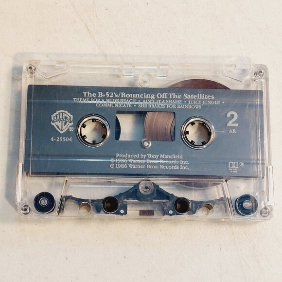 The B-52's ~ Bouncing Off The Satellites (cassette tape, 1986) tested and works - Picture 3 of 3
